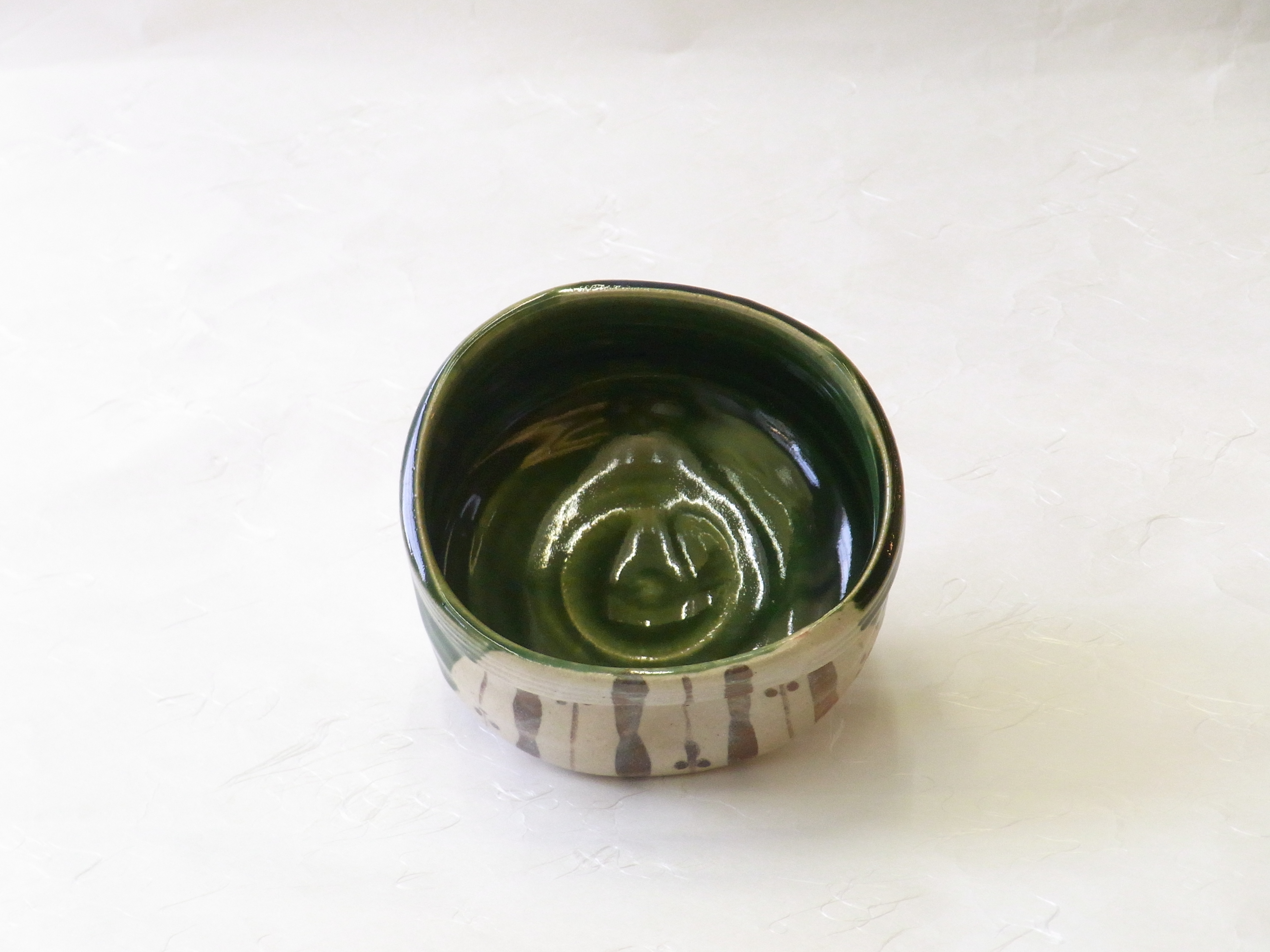 美濃焼 織部 抹茶碗 | 小林漆陶 映える器ギャラリー 岐阜市| 日本一の