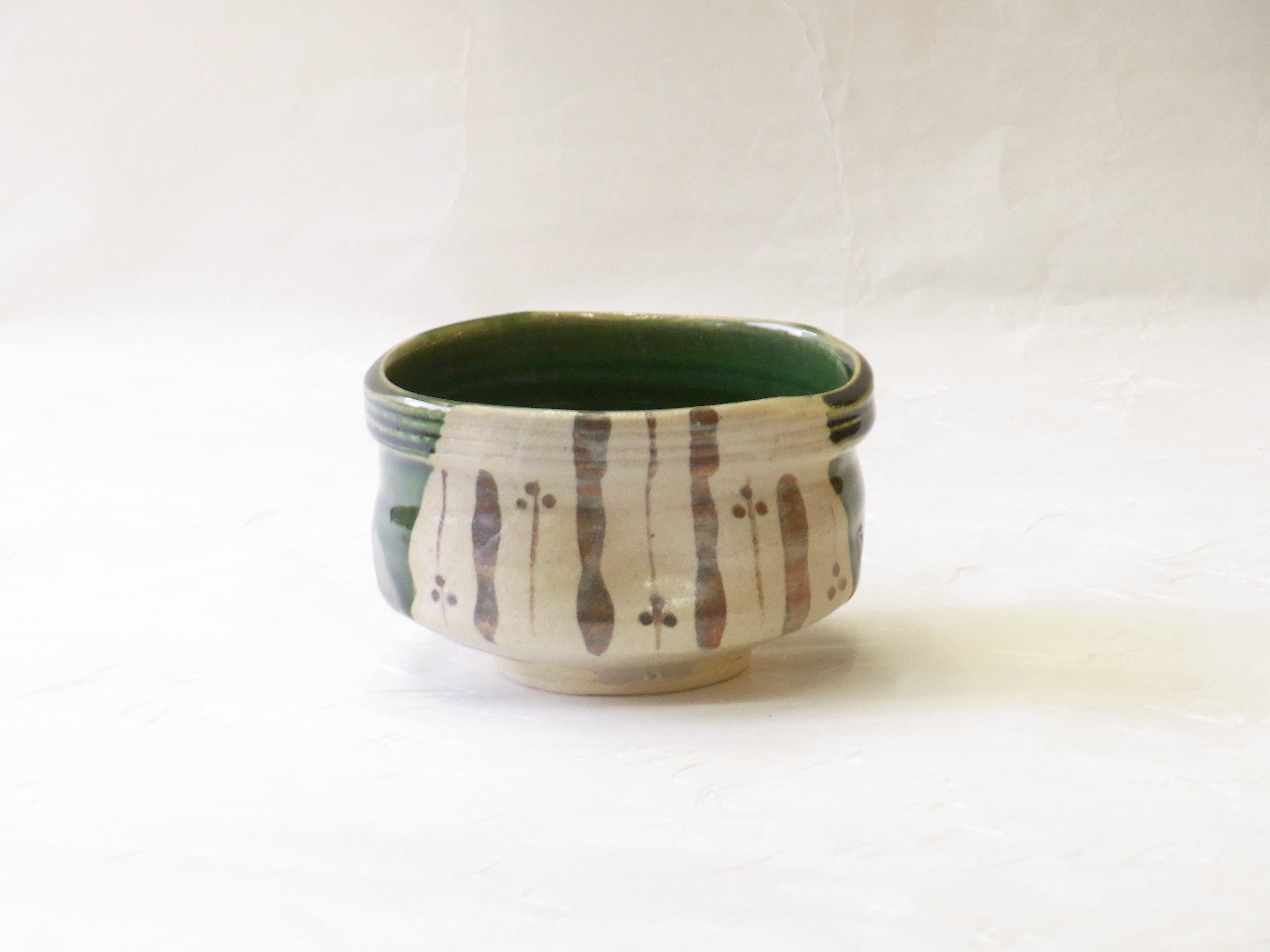 美濃焼 織部 抹茶碗 | 小林漆陶 映える器ギャラリー 岐阜市| 日本一の