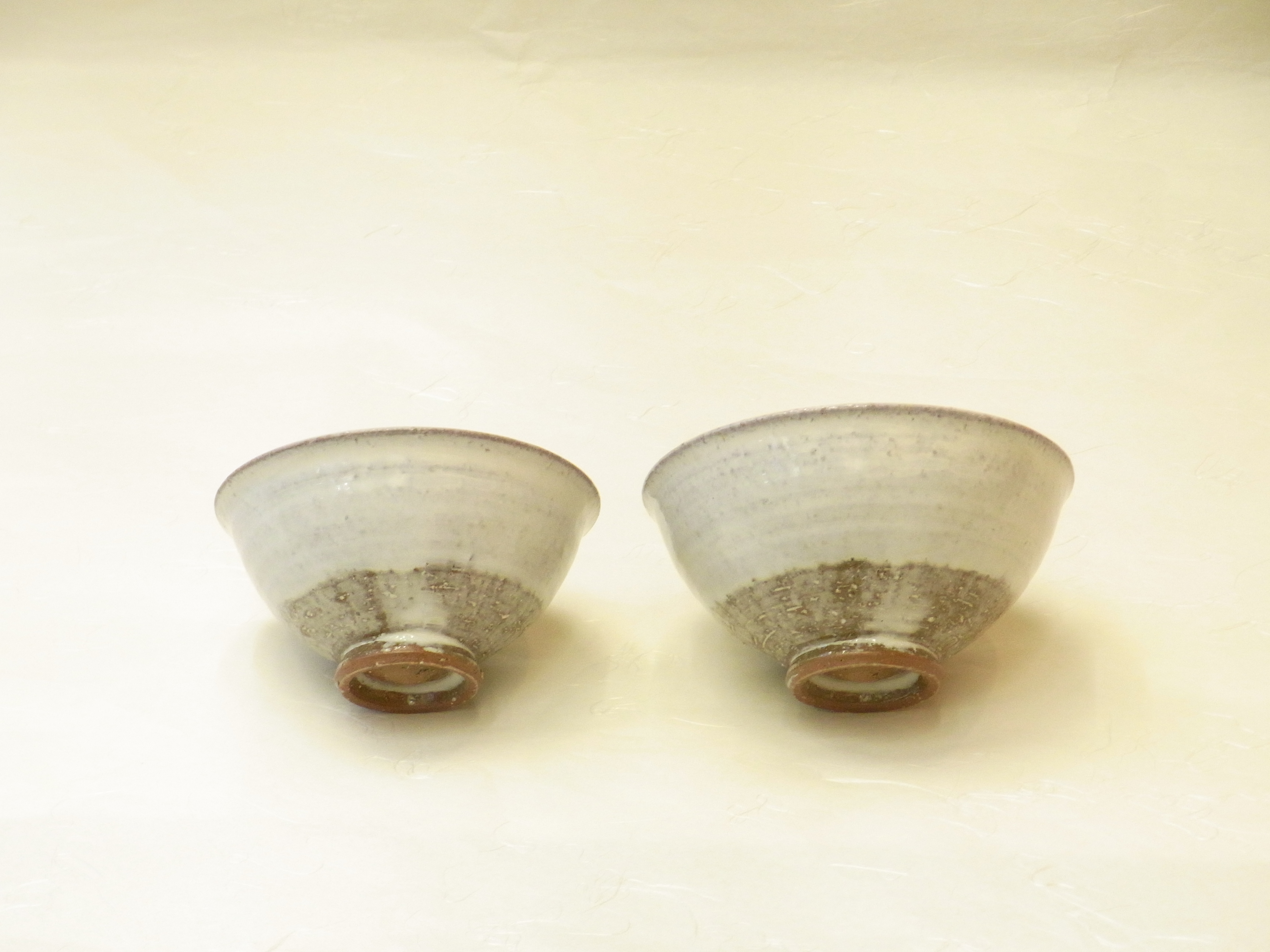 萩焼 光治 作 夫婦組飯碗 （ペア） | 小林漆陶 映える器ギャラリー 岐阜市| 日本一の漆陶器 茶道具の品揃えと在庫 | 漆器 陶器 茶華道具