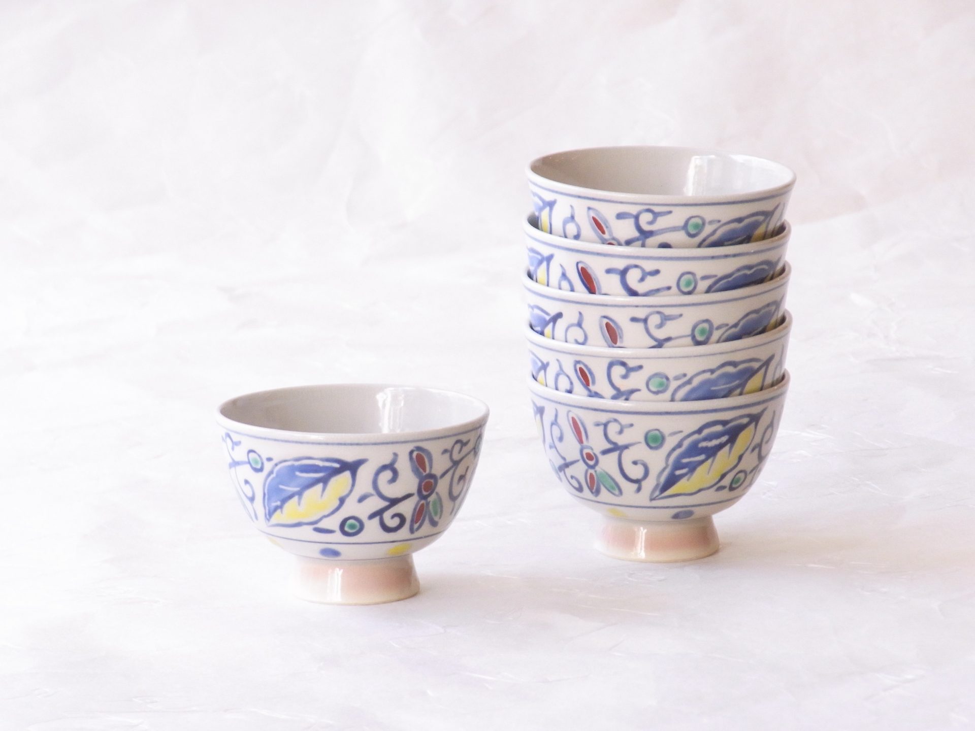 清水焼 煎茶碗 6客揃 オランダ写し | 小林漆陶 映える器ギャラリー 