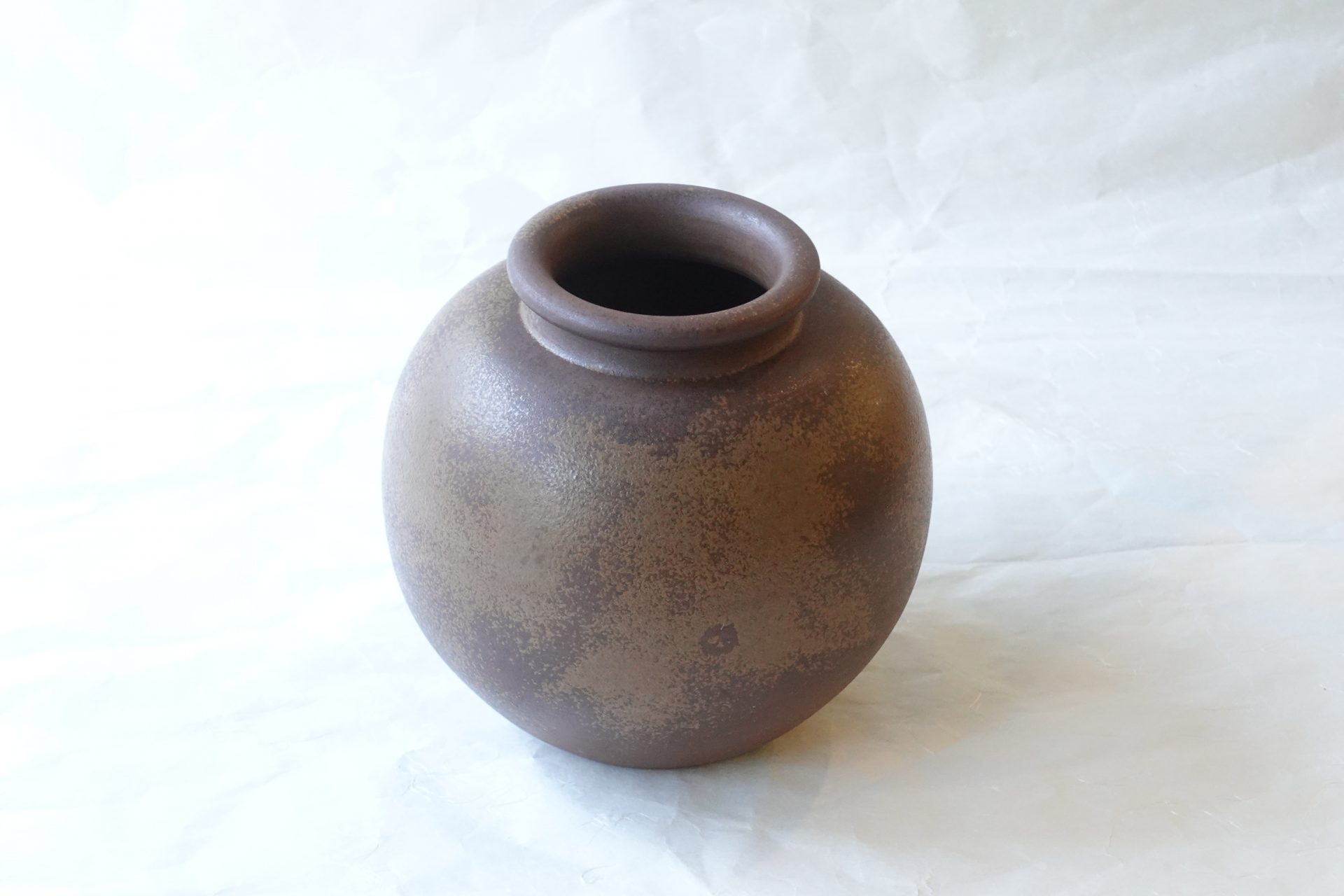 直径約165センチ備前焼 花瓶 壺 伝統工芸 茶道具 Bizen - 陶芸
