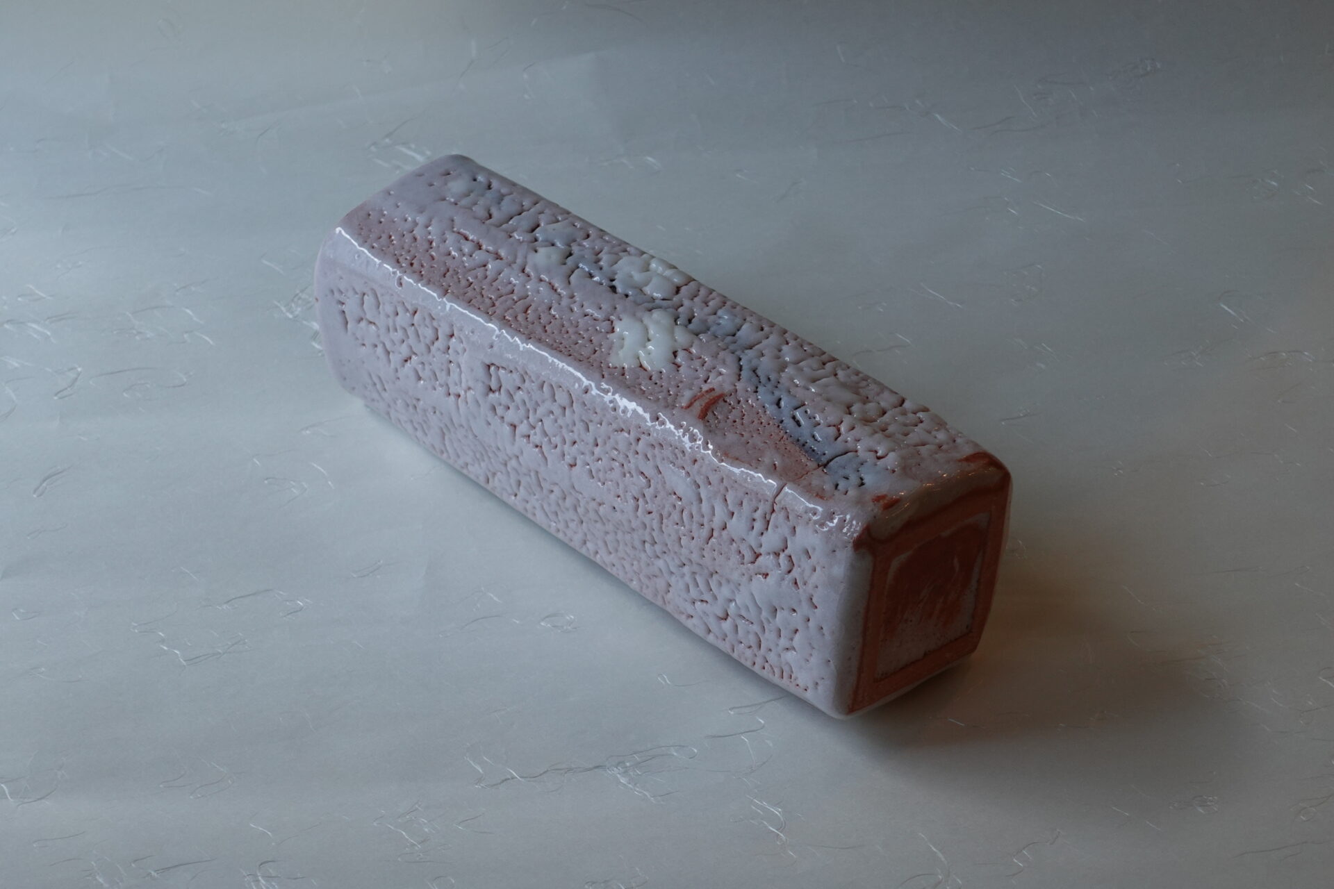 値下げ❗未使用 美濃焼 荘山窯 紅志野 花入 林 亮次 花瓶 値下げ❗未使用 美濃焼 荘山窯 紅志野 花入 林 亮次 花瓶 美濃焼 林亮